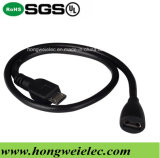 Micro 5pin Male to Female Date USB 2.0 Cable (HW-CB-USB-023-006)
