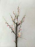 Artificial Silk Big Stem Peach Blossom Flowers for Decoration
