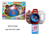B/O Cartoon Transparent Camera Toy with Light and Music (MY43206)