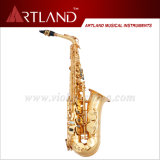 Eb Key Golden Lacquer Finish Professional Alto Saxophone (AAS5506G)