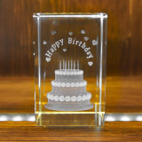 Top Quality 3D Laser Crystal Cube for Holiday Gifts