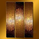 Triptych Textured Modern Oil Painting