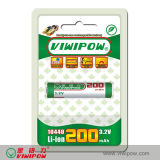 Hot Selling Eco-Friendly Rechargeable 3.7V Li-ion Battery (VIP-10440-200)