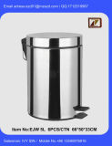 5L Stainless Steel Pedal Trash Can Sanitary Utensil