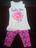Printed Kids Girl Suit for Summer (SQ-004)