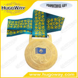 Custom Design Gold Plated with Imitation Enamel Medal