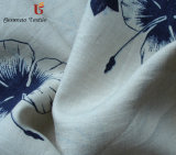 High Quality Natural Textile Wholesale Woven Plain Printed 100% Pure Linen Printed Fabric for Clothing
