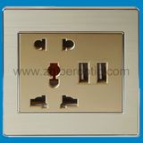 2100mA Multifunctional USB Electric Outlet