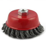 Red Bowl Type Knotted Twist Wire Brush (JL-TCWB)