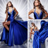 Sexy Blue Halter Prom Dress (XZ594)