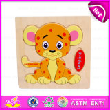 2015 Promotional Gift Funny Wooden Puzzle Toy, Wholesale Cute Wooden Toy Puzzle Toy, High Quality 3D Puzzle DIY Toy W14c077