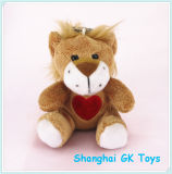 Red Heart Lion Toy Valentine Toys