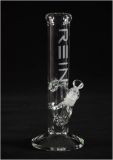 Glass Pipe, Oil Rig Glass Pipe, Glass Smoking Pipe with 1 Perc 12 Inches High (GB-008)