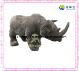 Gray Soft Rhinoceros Plush Toy