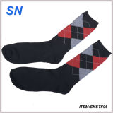 2015 Wholesale Promotional Checked Man Dress Socks