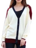 Lady Knitted Cardigan Sweater Fashion Garment (ML22011)