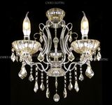 Sliver Lights Simple Style Crystal Lamp Chandelier