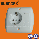 10/16A Euro Style Flush Mounted Wall Socket and Switch (F7810)