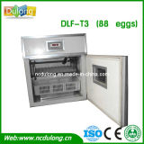 High Quality Full Automatic CE Approved Egg Incubator 88 Chicken Eggs (DLF-T3)