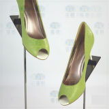 New Design Stainless Steel High Heel Shoe Display Stand