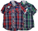 Men's Yarn Dyed Stripe Short Sleeve Classic Shirt