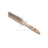 The Newest Germany Style Steel Wire Brush with Wooden Handle, Brush Steel Wire Brush Brass Wire Brush (SJIE3011)