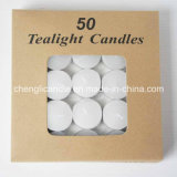 White Tealight Candles in Aluminum Container