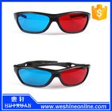 Black Frame Red Blue 3D Glasses for Dimensional Anaglyph Movie Game DVD