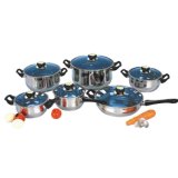 Amazon Vendor 18/10 Stainless Steel Gourmet Chef 12-Piece Covered Cookware Set Pots and Pans