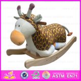 2015 Stuffed Wooden Rocking Animal Toy for Kids, Plush Toy Animal for Children, Wooden Toy Rocking Animal Toy for Baby Wj277564