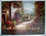 Oil Painting-Garden Scene