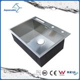 Classic Single-Bowl Stainless Steel Fancy Hand Made Sink (AS6850S)