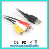 USB to 3RCA Cable for Computer