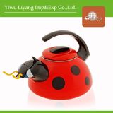 Cute Beetle Enamel Whistling Kettle (BY-3701)