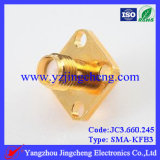 SMA Flange Mount Connector Female for Rg402 141 Cable