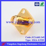 SMA Flange Mount Connector Female for Rg402 141 Cable