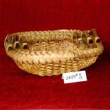 Oval Wicker Basket with Wood Ear Handles (24119# s/3)