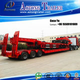 Heavy Exposed Tires 3 Axles Lowbed Truck Trailer Supplier