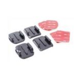 Gp10 2X Flat & 2X Curved Mounts with 3m Adhesive Pads, for Gopro Hero 4 3+/3/2/1