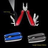 Multi-Tools with Anodized Aluminium Handle & LED Flashlight (#8220)