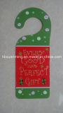 Christmas Door Knob Hanger with Glitter Xm-C-1080 Christmas Decoration
