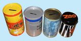 Tin Storage Pot, Piggy Bank, Tin Can