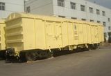 Model P35 Railway Covered Wagon for Sudan 1067mm Gauge for Transporting Box and Bag Packed Cargos