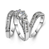 Fashion Costume Jewelry Accessories 925 Sterling Silver Bridal Wedding Ring