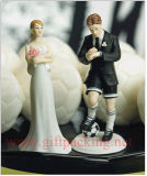 Soccer Player Groom Wedding Resin Figurine