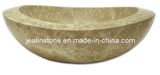 Light Emprador Round Stone Sink