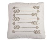Cotton/Linen Cushion Cover with Khaki Arrows Printing (LN005)
