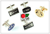Cufflinks, Soft Enamel With Copper Stamping (KOT003)