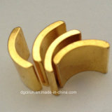 Custom Gold Plated Sintered Permanet Arc Motor Magnet