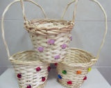 Willow Woven Baskets of Fruit, Glass Crafts, Glass Decoration. Easter Pig, Heart Shape Glass Glass Ladybug
